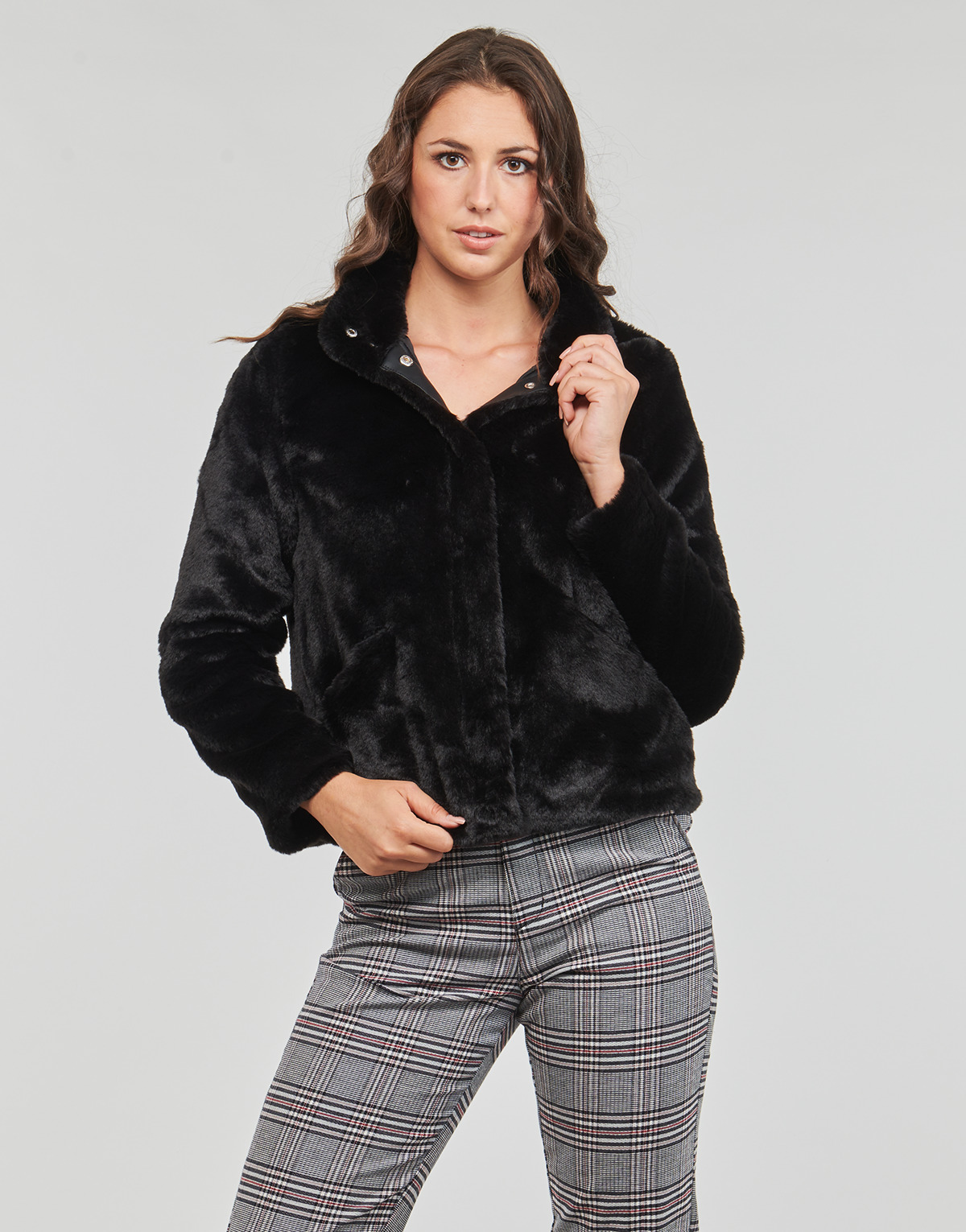 Only - ONLNEWVIDA FAUX FUR JACKET CC OTW - Black