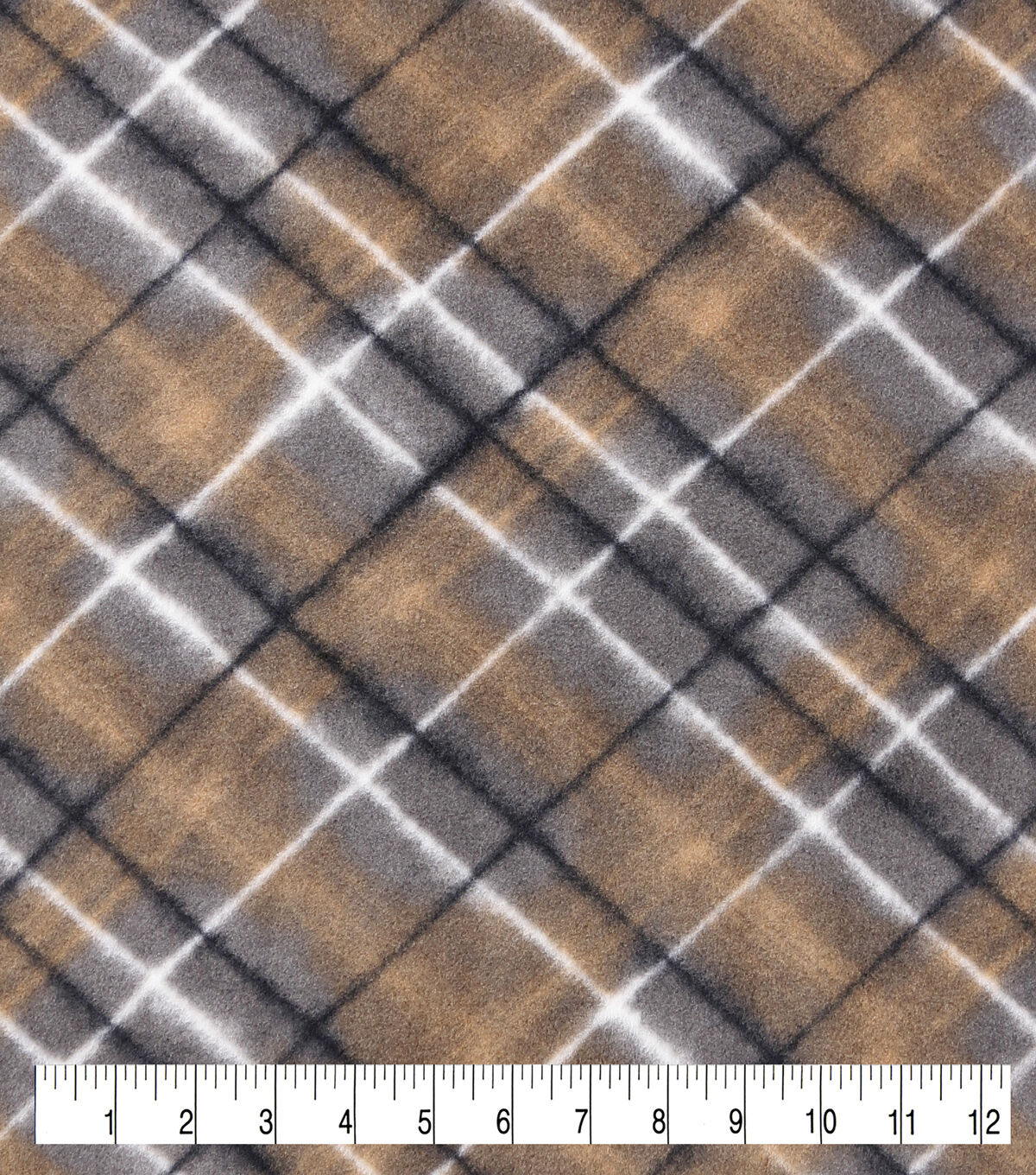 Sketch Plaid Anti Pill Fleece Fabric