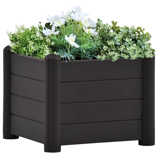 Podwyższona rabatka Antracyt 43 x 43 x 35 cm vidaXL