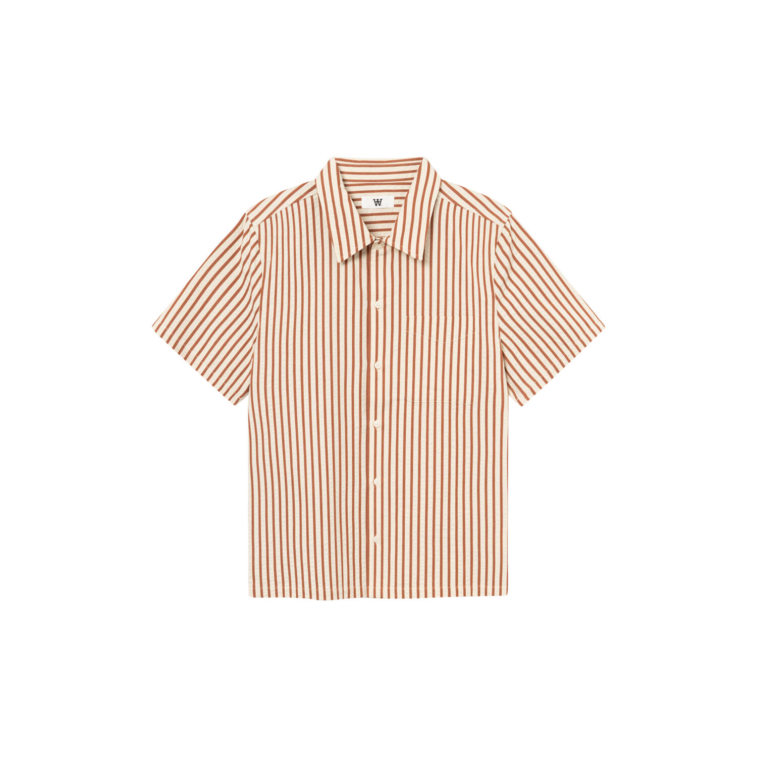 WWAdrian SS Shirt, ginger bread stripe