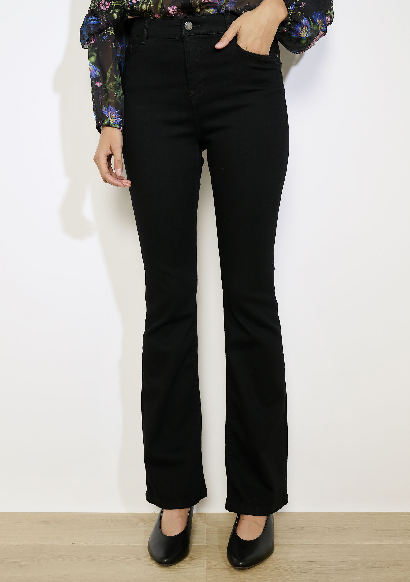 Bootcut jeans hoge taille