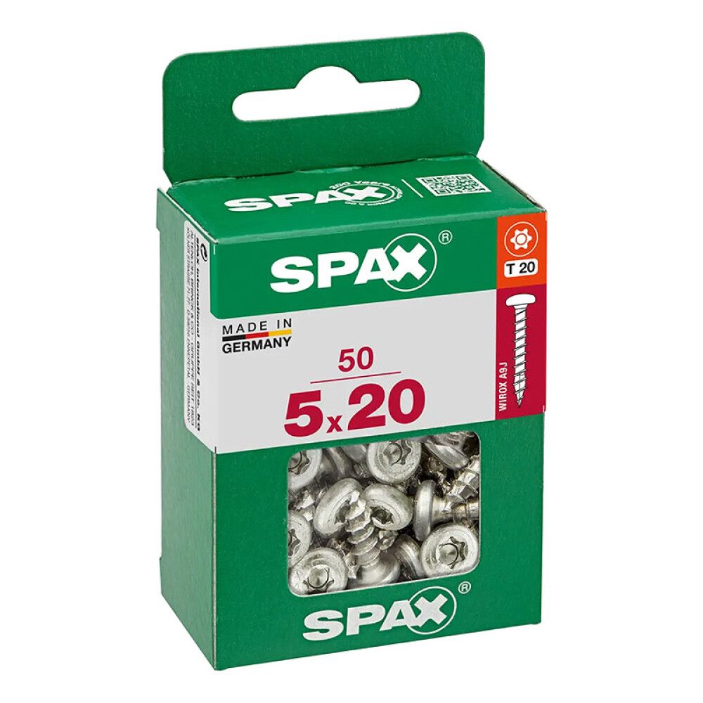 UNIVERSALSKRUE SPAX T-STAR PLUS VGW 5X20MM 50 STK