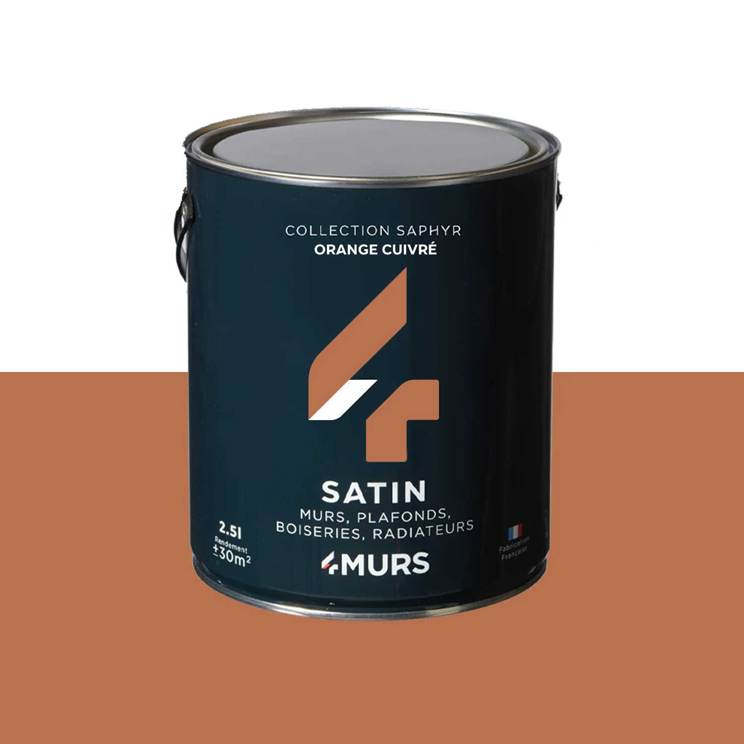 Saphyr Peinture Peinture orange cuivré Satiné 2,5 L