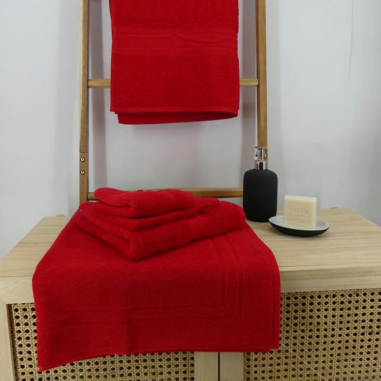 LUXURY - Tapis de bain 900gr/m²  rubis 50x80 cm