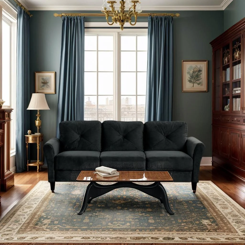 Couch Comfortable Sectional Couches and Sofas for Living Room Bedroom Office Small Space, 3 Seat