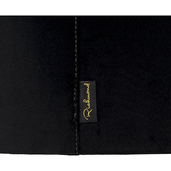 Abat jour cylindrique noir design élégant pour salon contemporain 40,00 x 40,00 x 30,00 cm noir profond élégant
