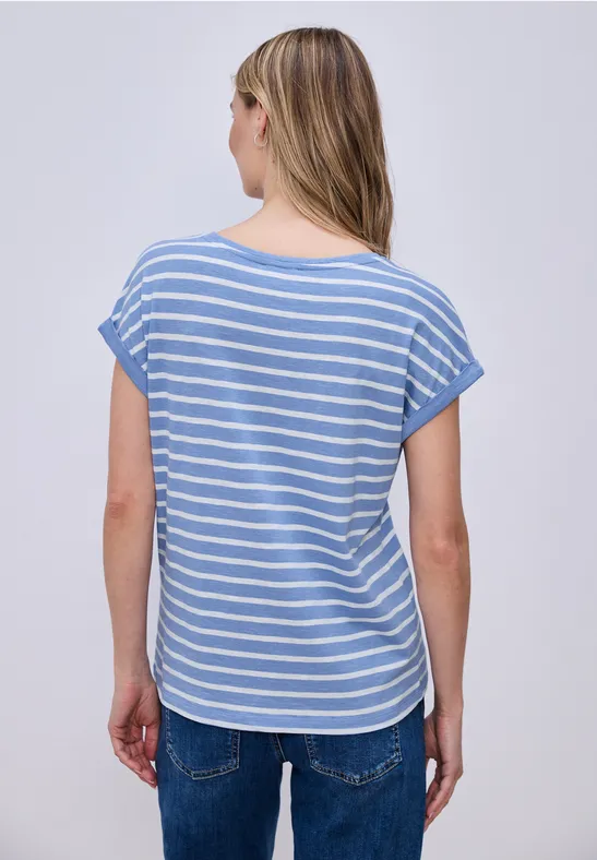 Dropped Shoulder T-Shirt mit Streifen