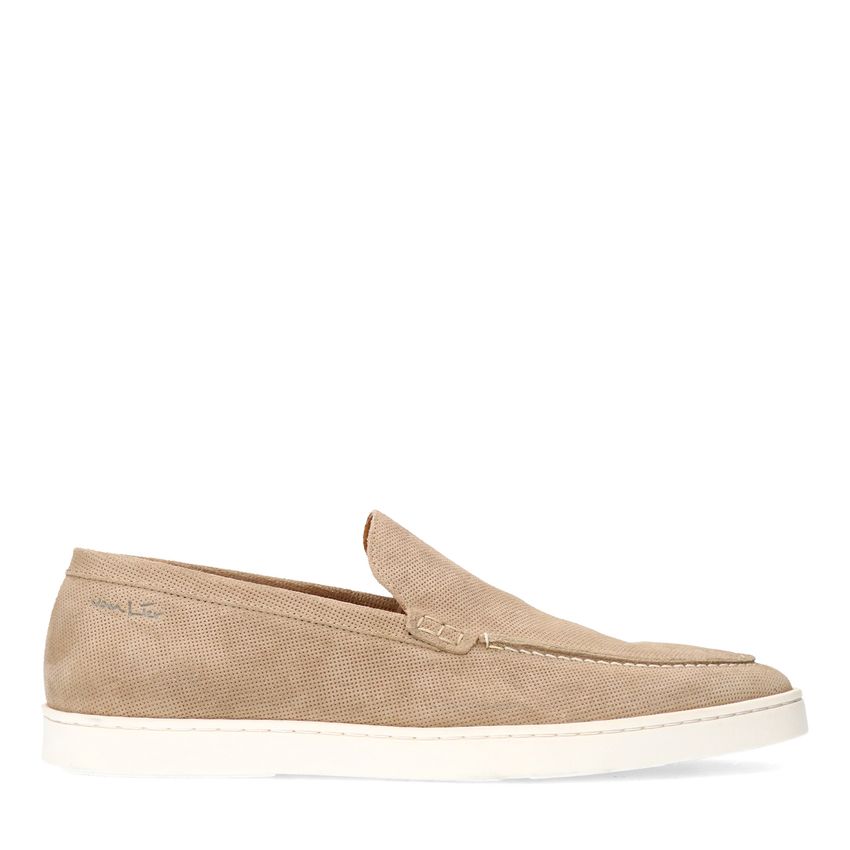 Van Lier Beige suède loafers