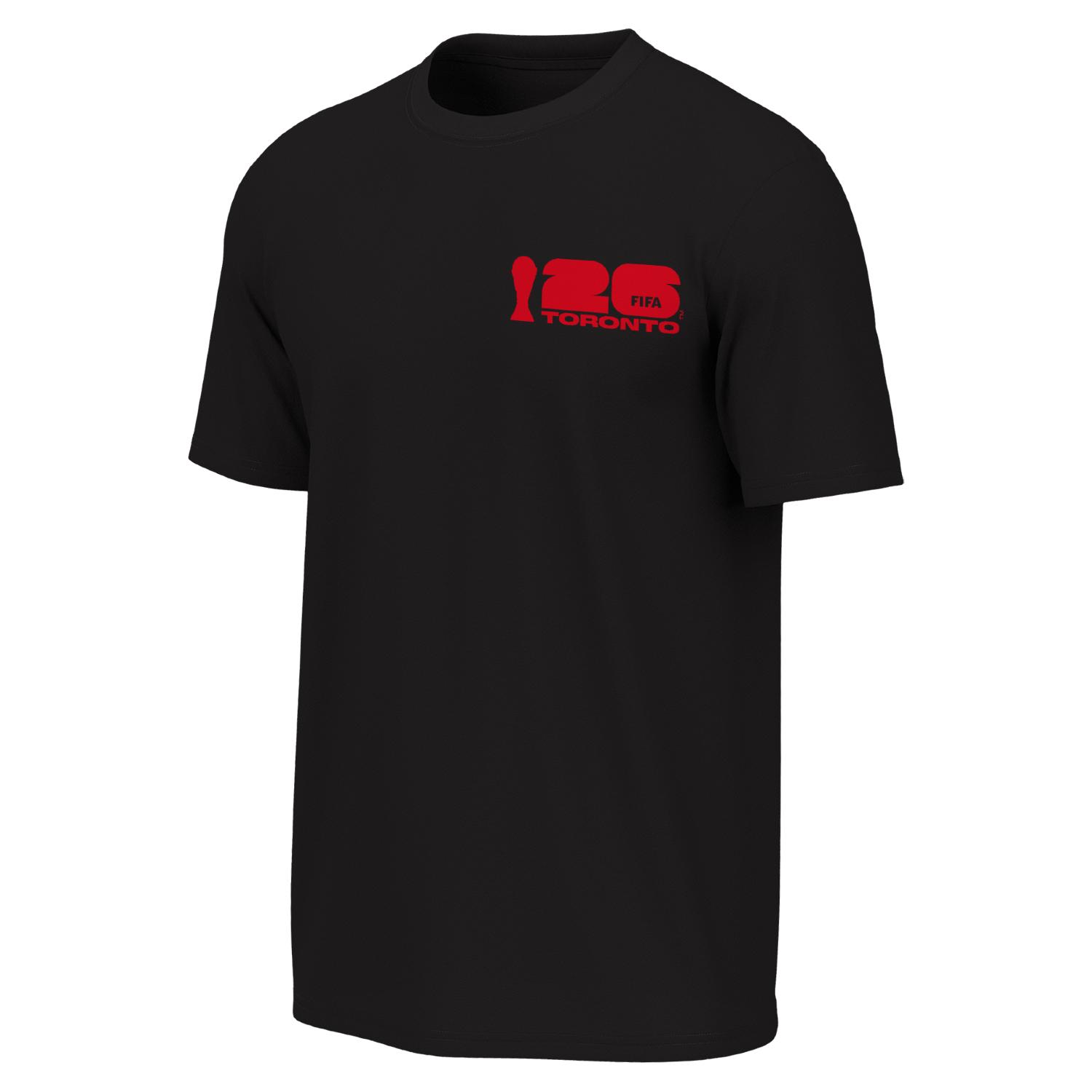 2026 World Cup Toronto Poster Black T-Shirt [FRE] - Unisex