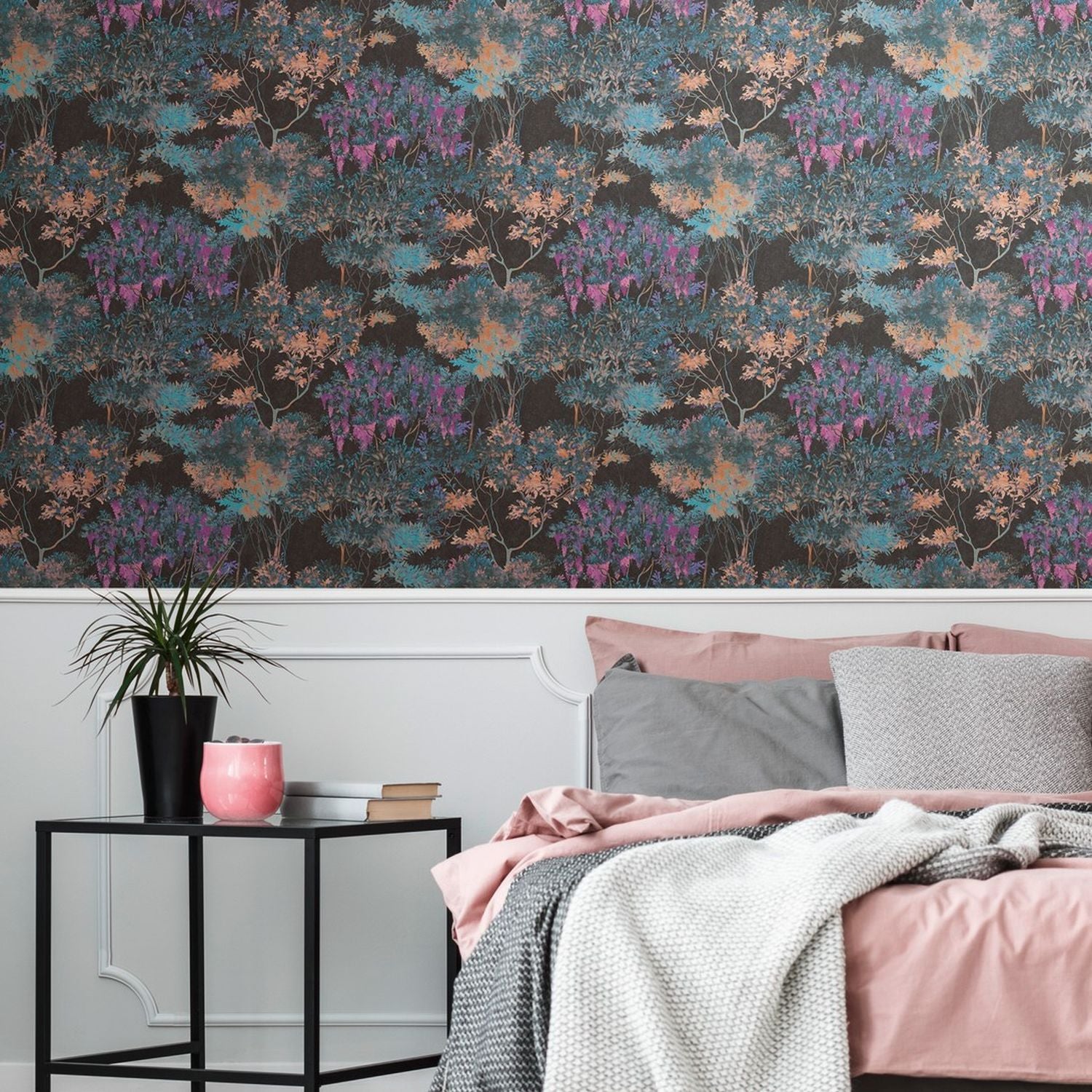 Livingwalls behang bloemmotief meerkleurig 53 cm x 10.05 m AS-391731