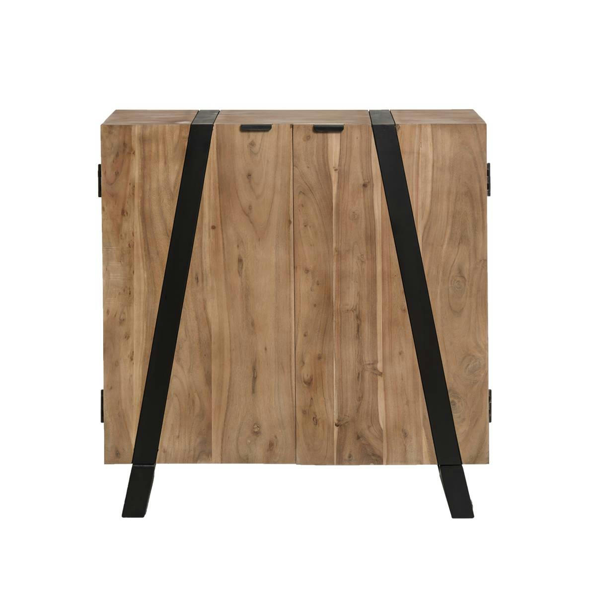 CELESTINE - Buffet en bois marron 85 cm