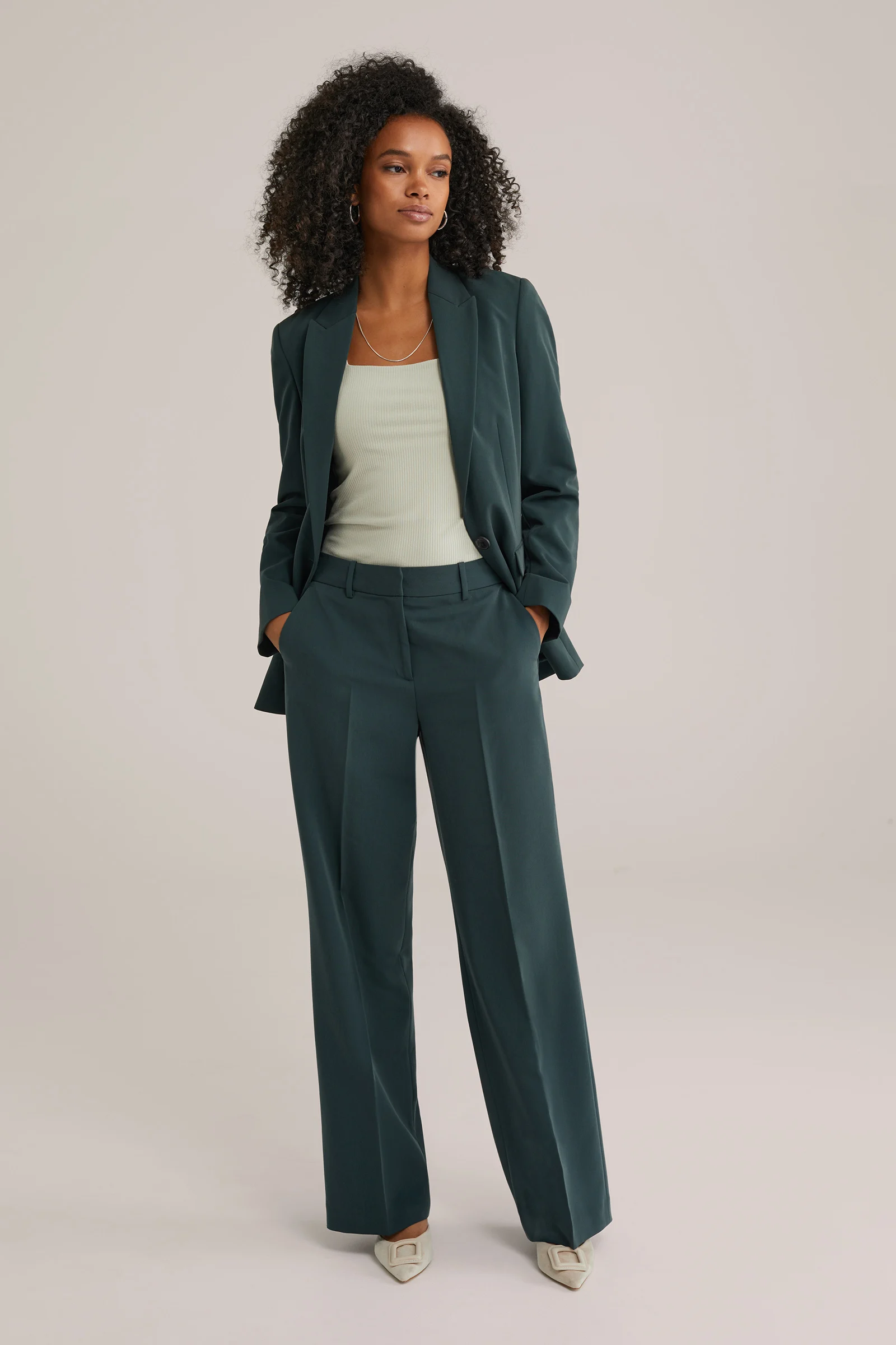 Dames wide leg pantalon