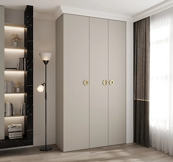 Armoire Como 1 a portes battantes H. 245 x L. 130 x P. 50, 3 portes