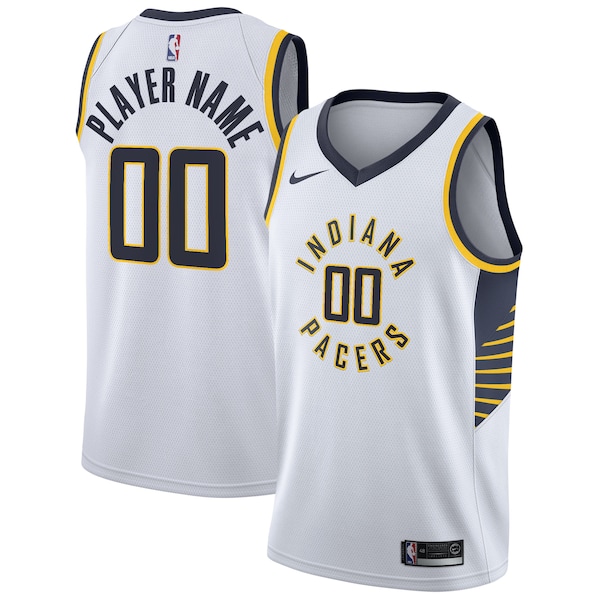 Indiana Pacers Nike 2020/21 Swingman Custom Jersey - Association Edition - White