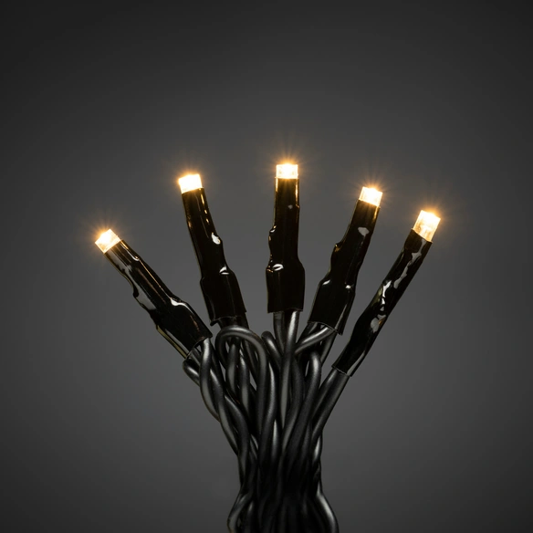 Micro LED Lichterkette, 100 LEDs, Gesamtlänge: 1490 cm, schwarz