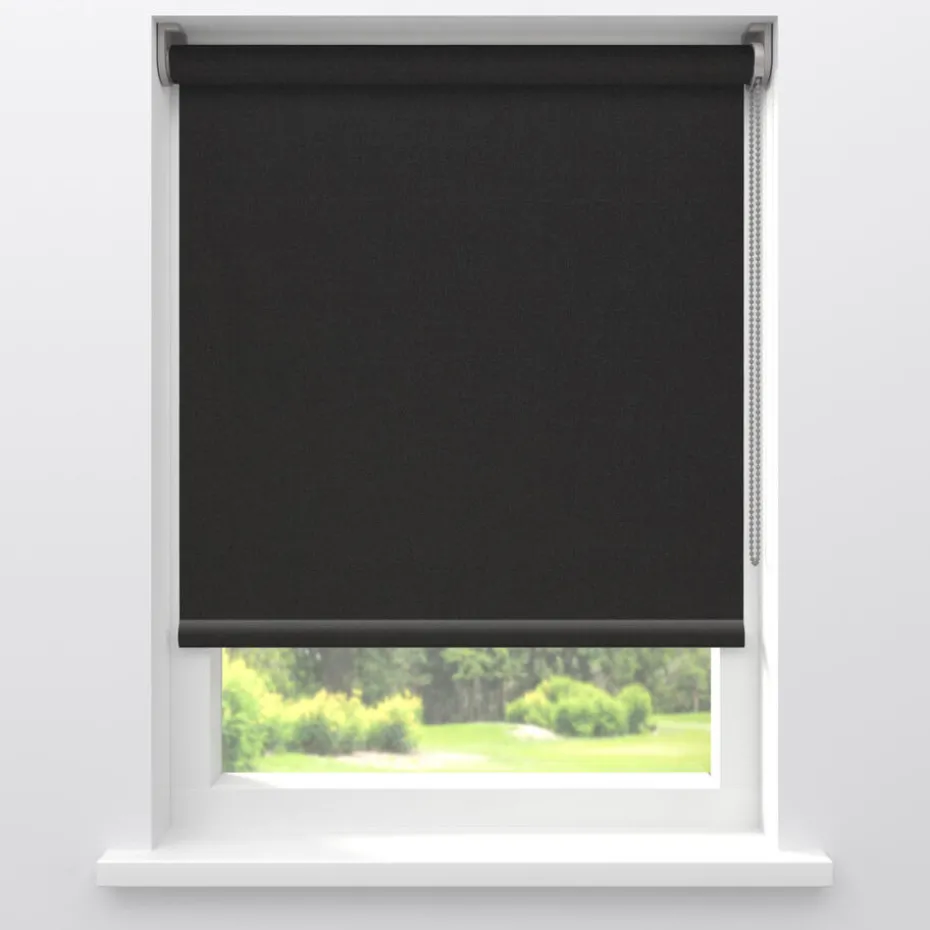 Kwantum Rolgordijnen | Rolgordijn Milad  Zwart