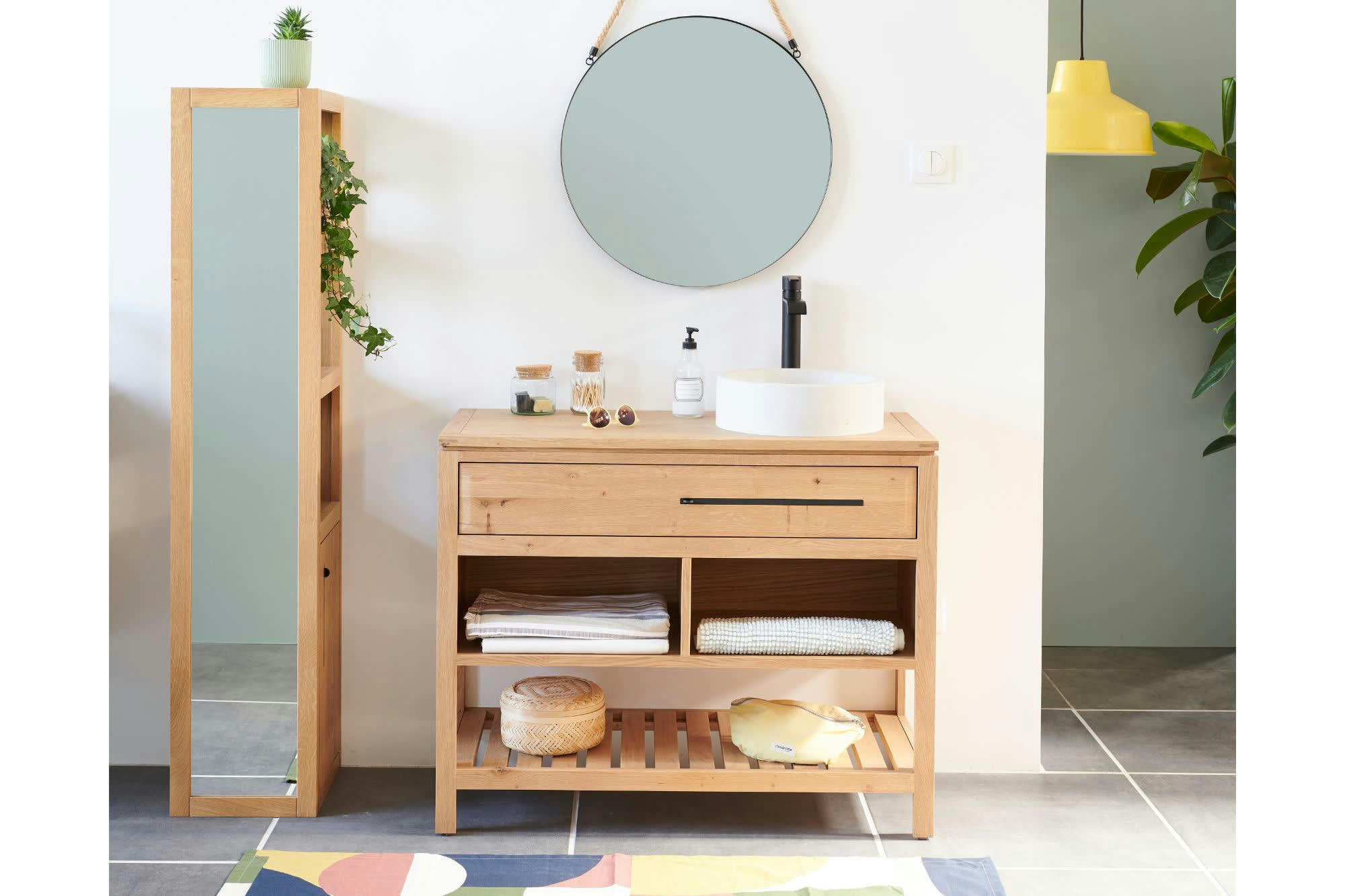 BOSTON - Meuble de salle de bain L100