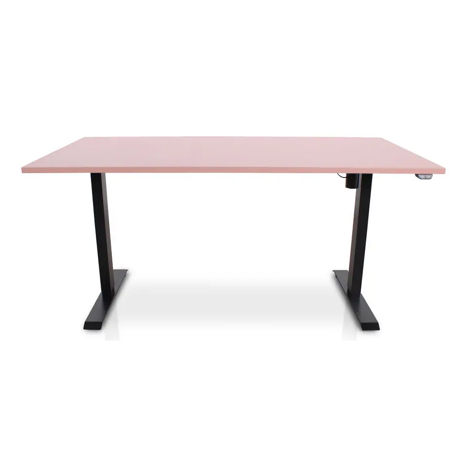 MRC EASY Zit-Sta Bureau �?Elektrisch Verstelbaar �?160x80 cm �?Blad Dusty Rose