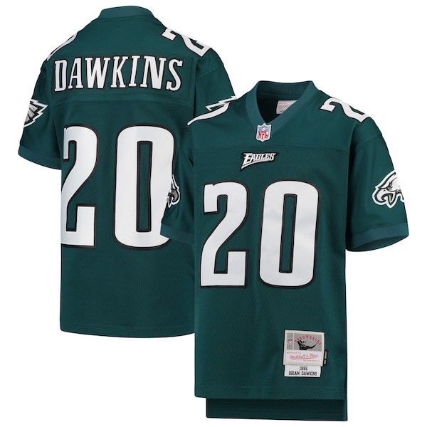 Brian Dawkins Philadelphia Eagles Youth 2004 Legacy Retired Player Jersey - Midnight Green/Black