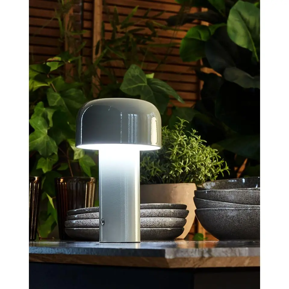 BESOS - Tafellamp - Grijs - IJzer