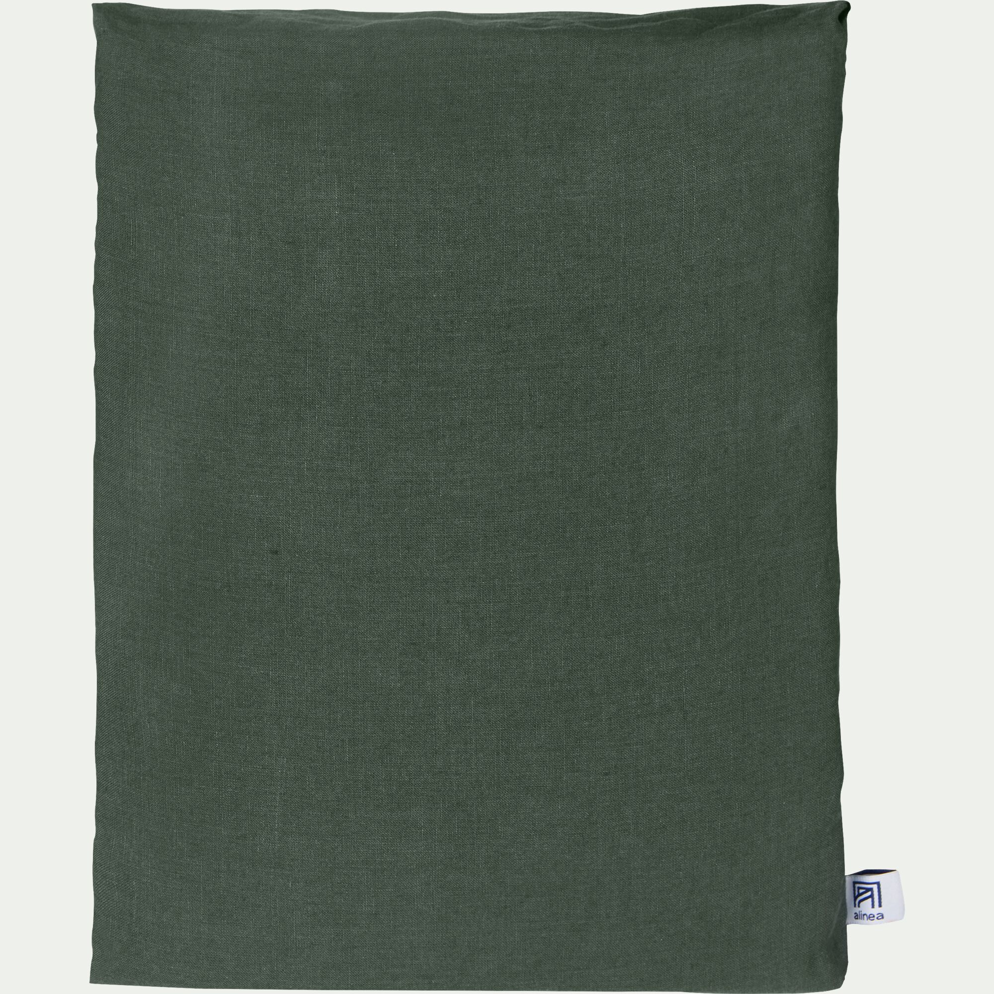 VENCE - Drap plat en lin lavé 270x300cm - vert cèdre