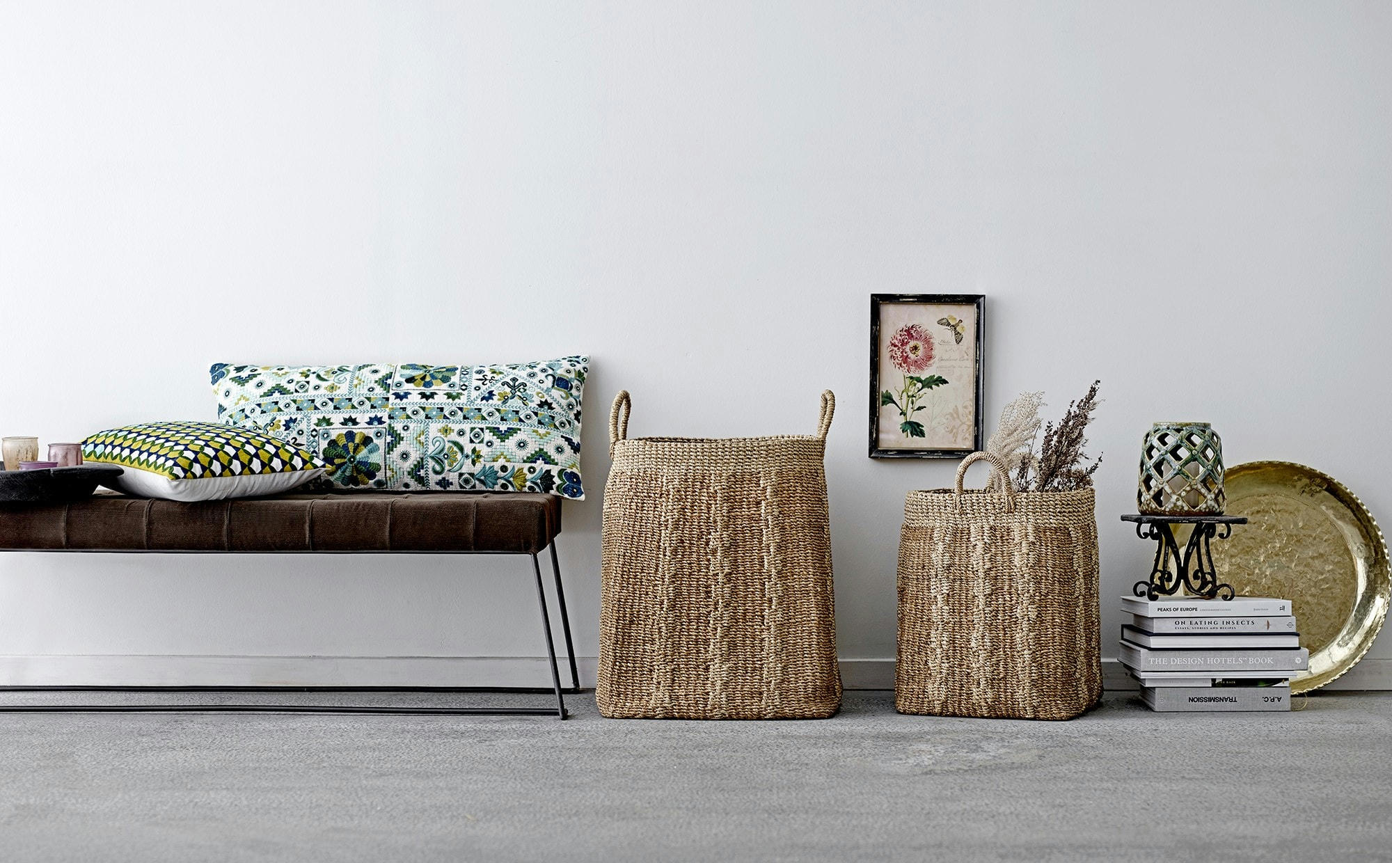 SERVOZ - Coussin en coton vert