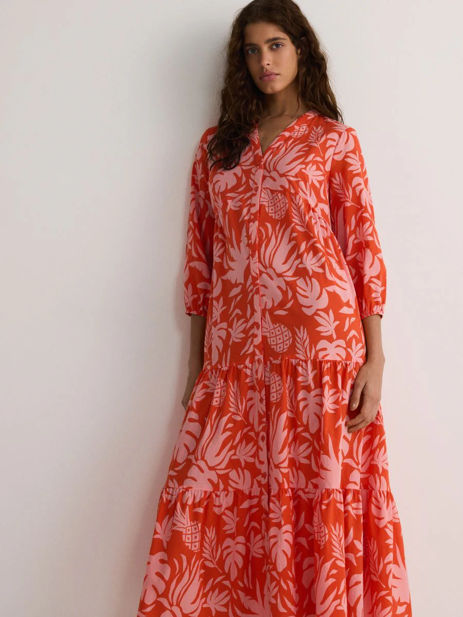 Patterned Maxi Dress