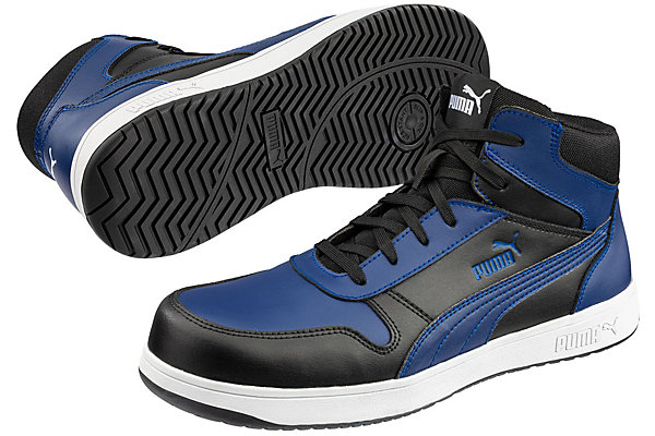 Chaussure de sécurité haute PUMA Frontcourt S3 Bleu/Noir Taille 41