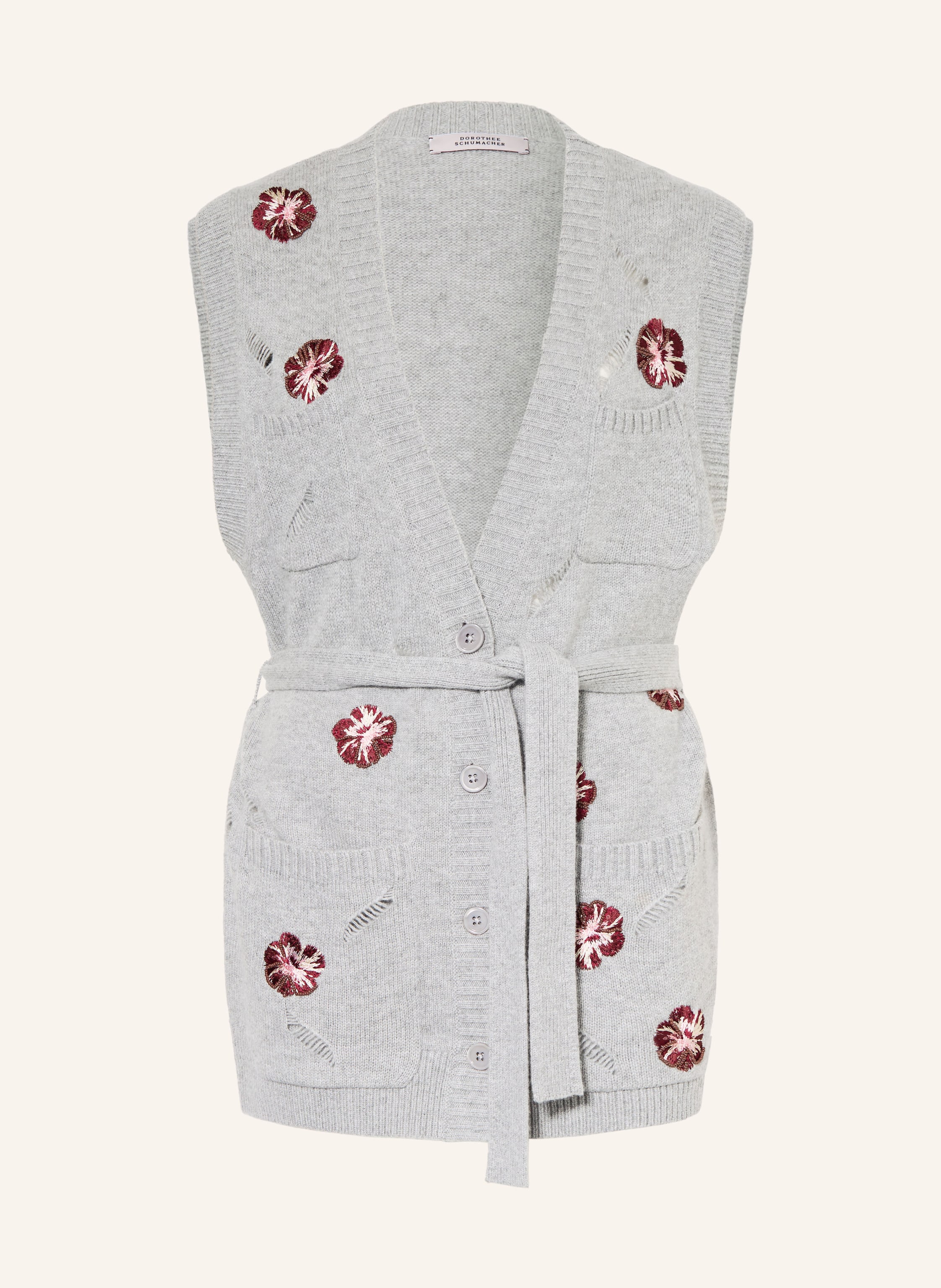 DOROTHEE SCHUMACHER Strickweste BLOOMING STATEMENTS mit Cashmere