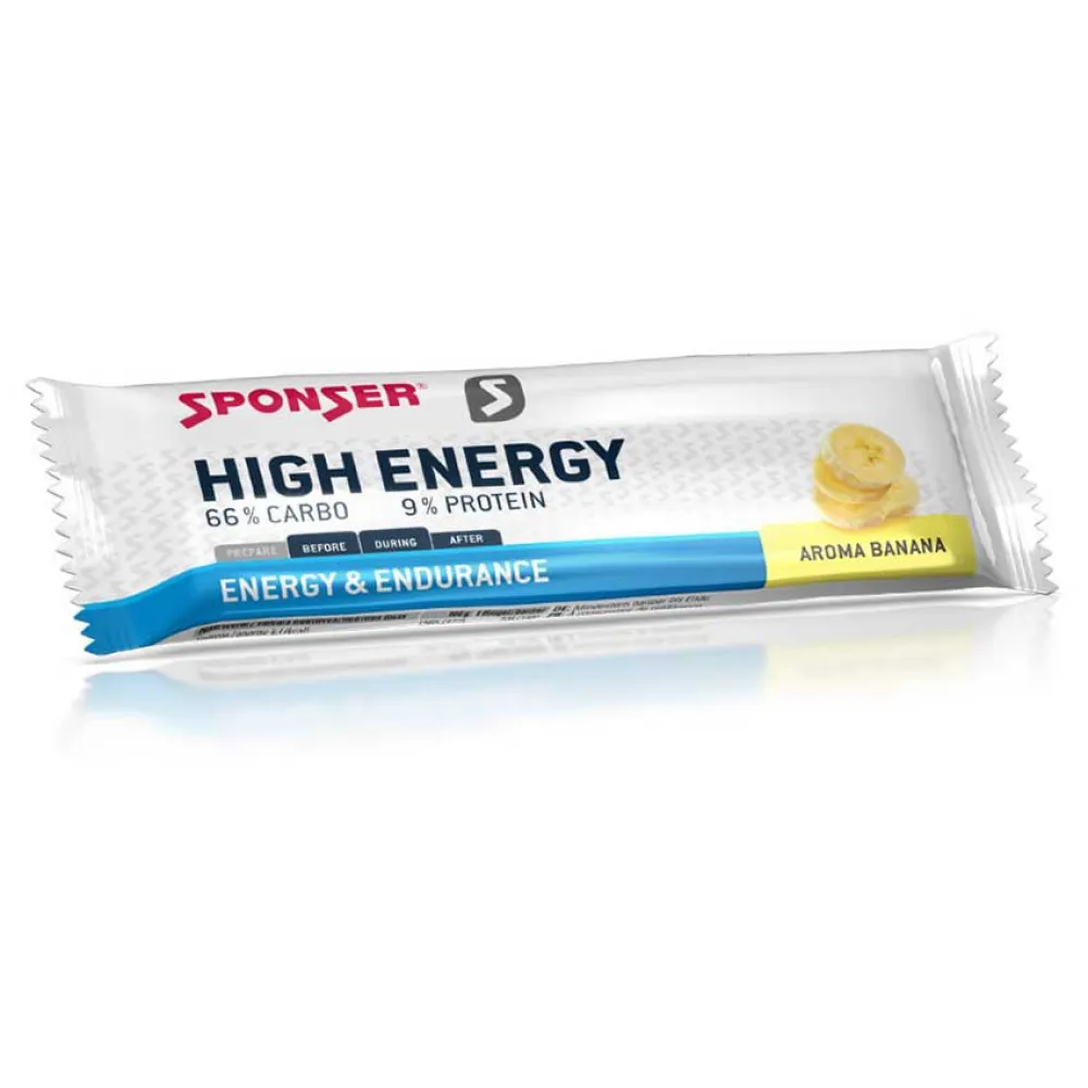 Sponser Sport Food High Haco energy bars box banana 45g 30 units
