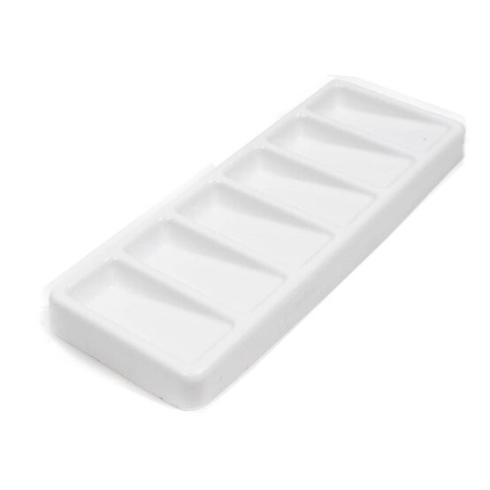 Plastic Rectangular Palette 6 Slots