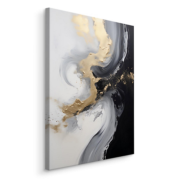 Impression Sur Toile Marbre Motif Déco 70cm x 50cm- Parfait pour décorer votre salon, chambre ou bureau avec un design unique et