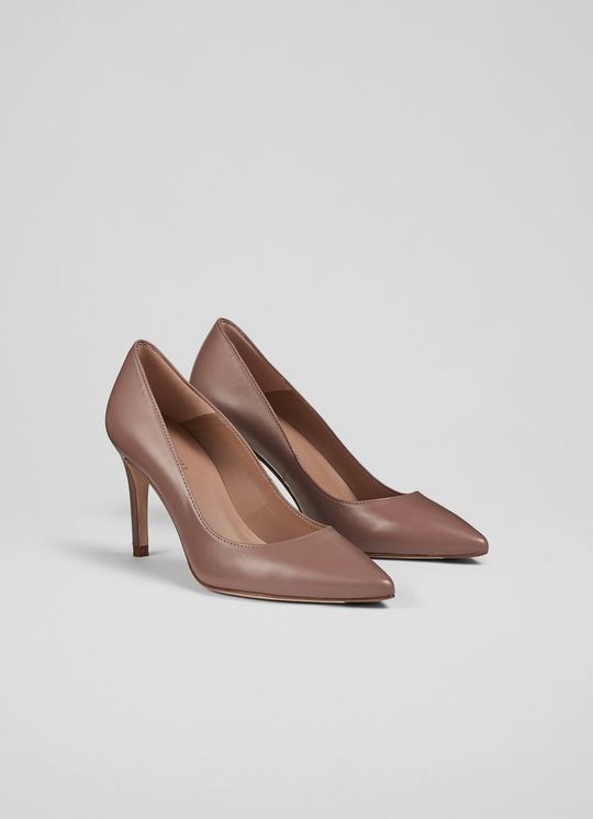 Classic Floret Nude 3 Leather Pointed Courts