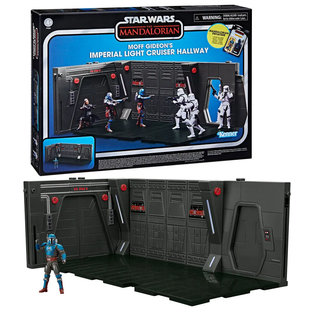 Hasbro Star Wars Playset Moff Gideons Imperial Light Cruiser Hallway   Mandalorian Privateer figure 9.5 cm