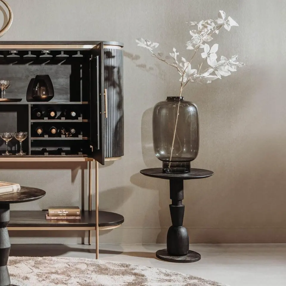 Tower Living - Brunello bijzettafel - ?50 cm 1 - zwart