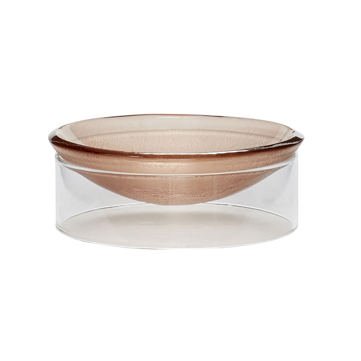 Hübsch kom Flow - glas - ø12xh4cm