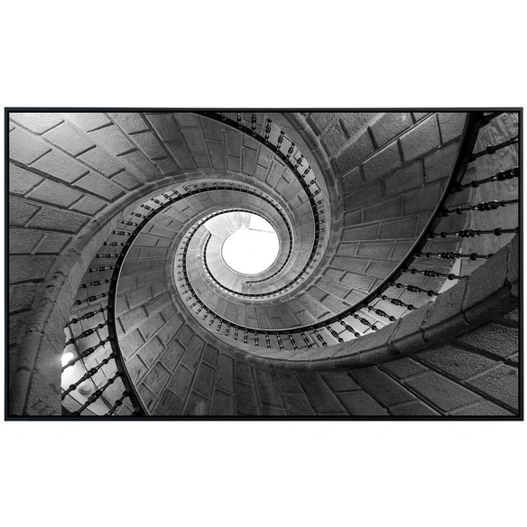 Infrarotheizung »EcoHeat - Treppen Schwarz Weiss«, Matt-Effekt