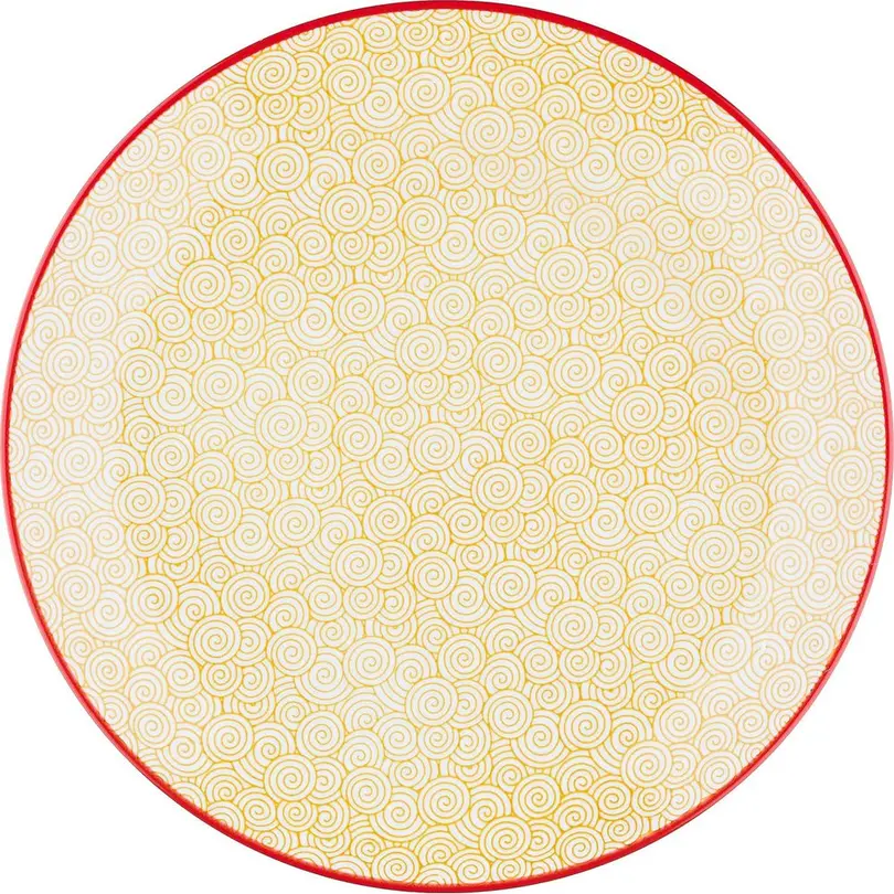 Flacher Teller 6er-Set Pattern