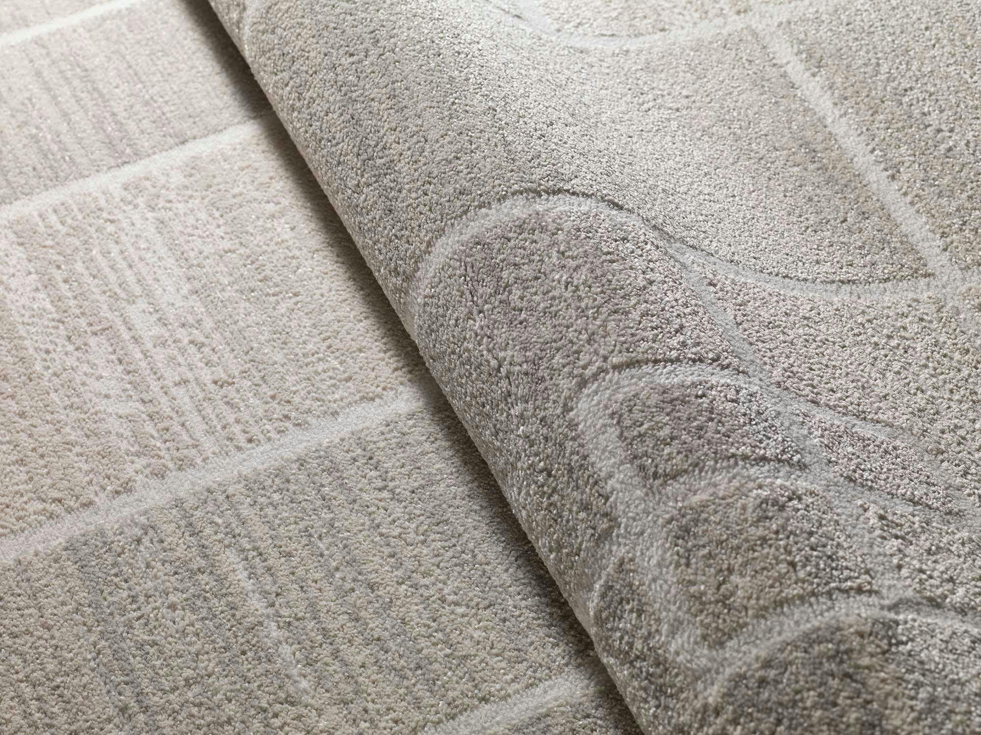 HL-ORIGIN - Tapis géométrique avec relief en crème, 200X300 cm