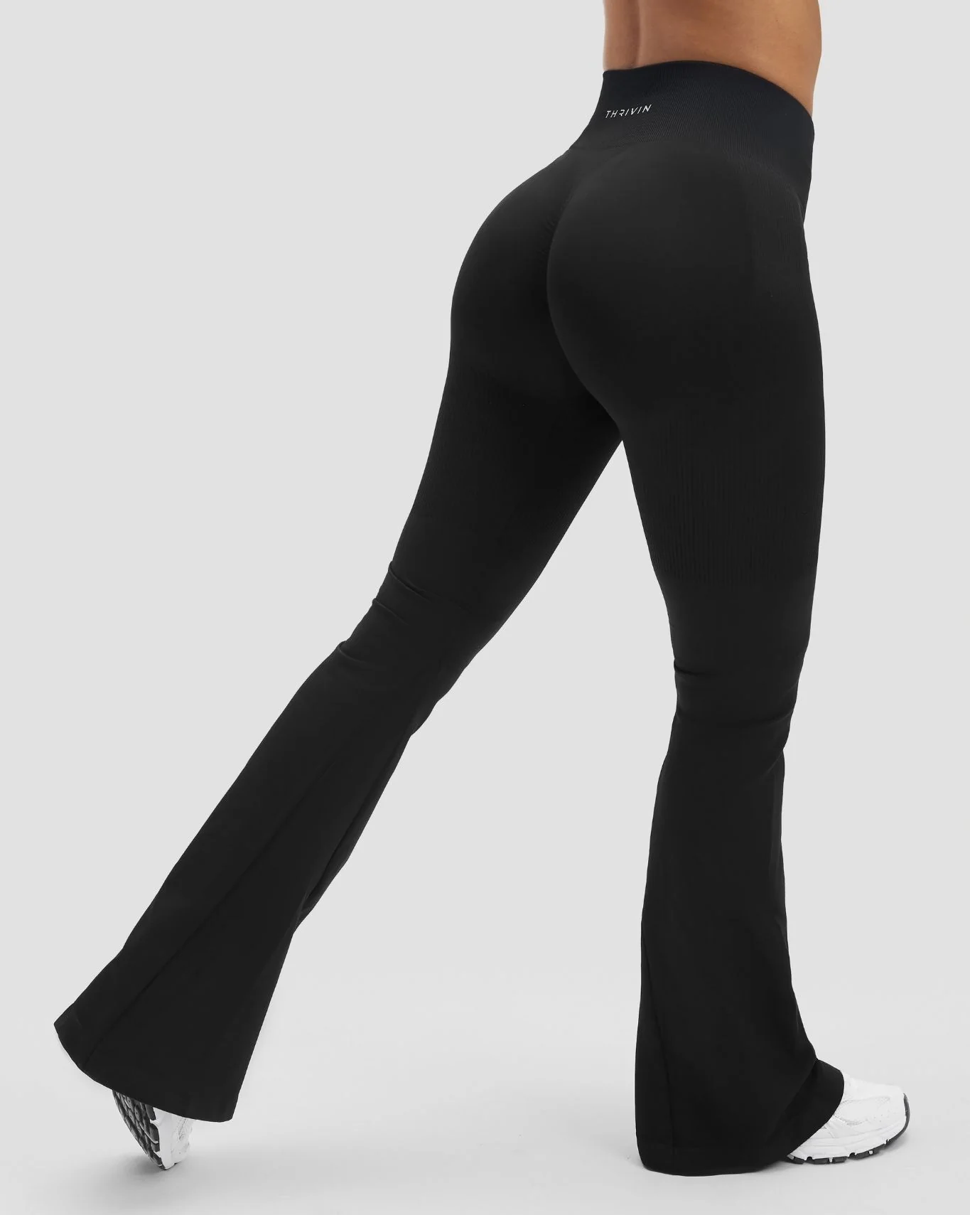 Elevate™ Sculpting High Waist Scrunch Flare | Night Black