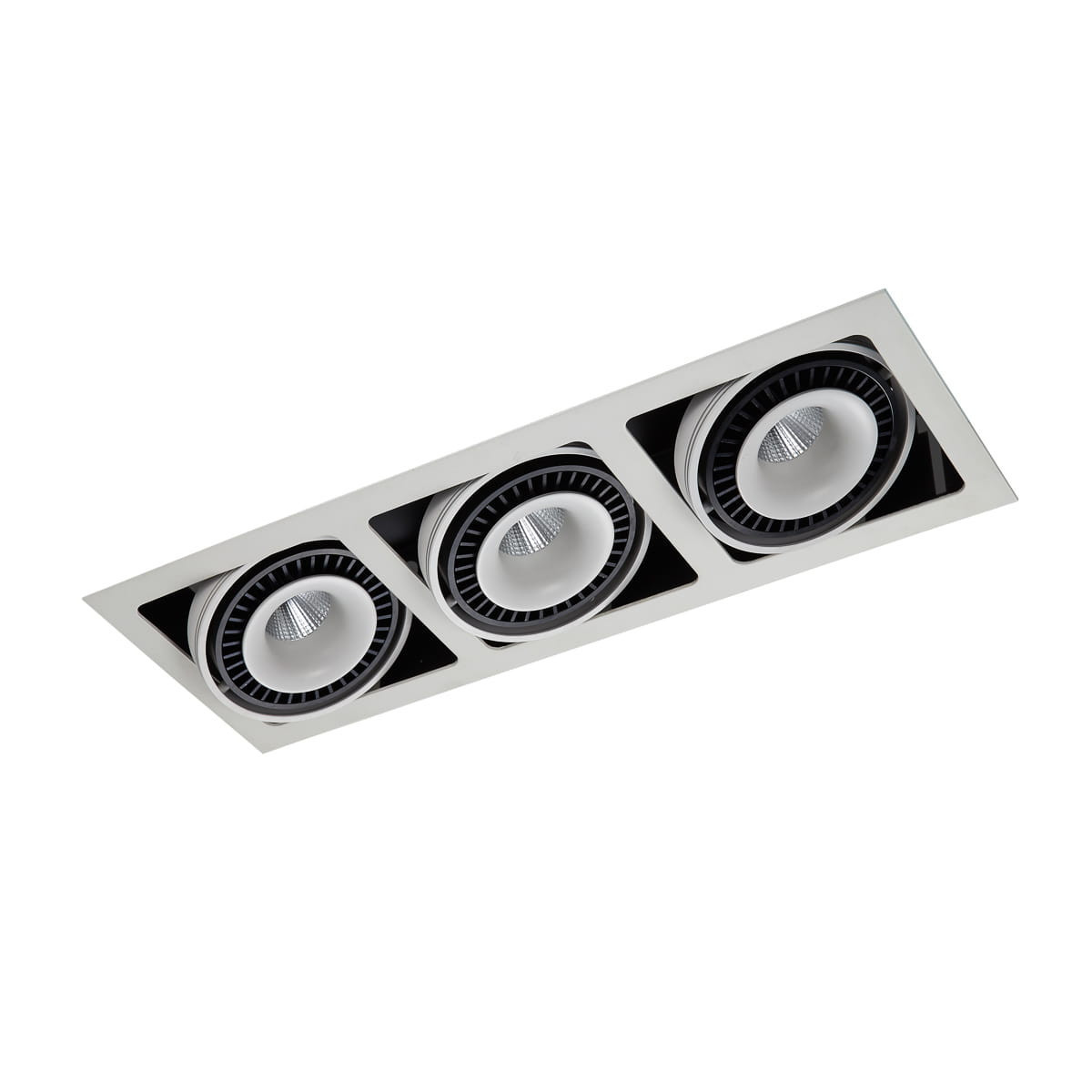 Oprawa wpuszczana ALESSObiało-czarna LED 54W 3000K 4100lm IP20 Italux