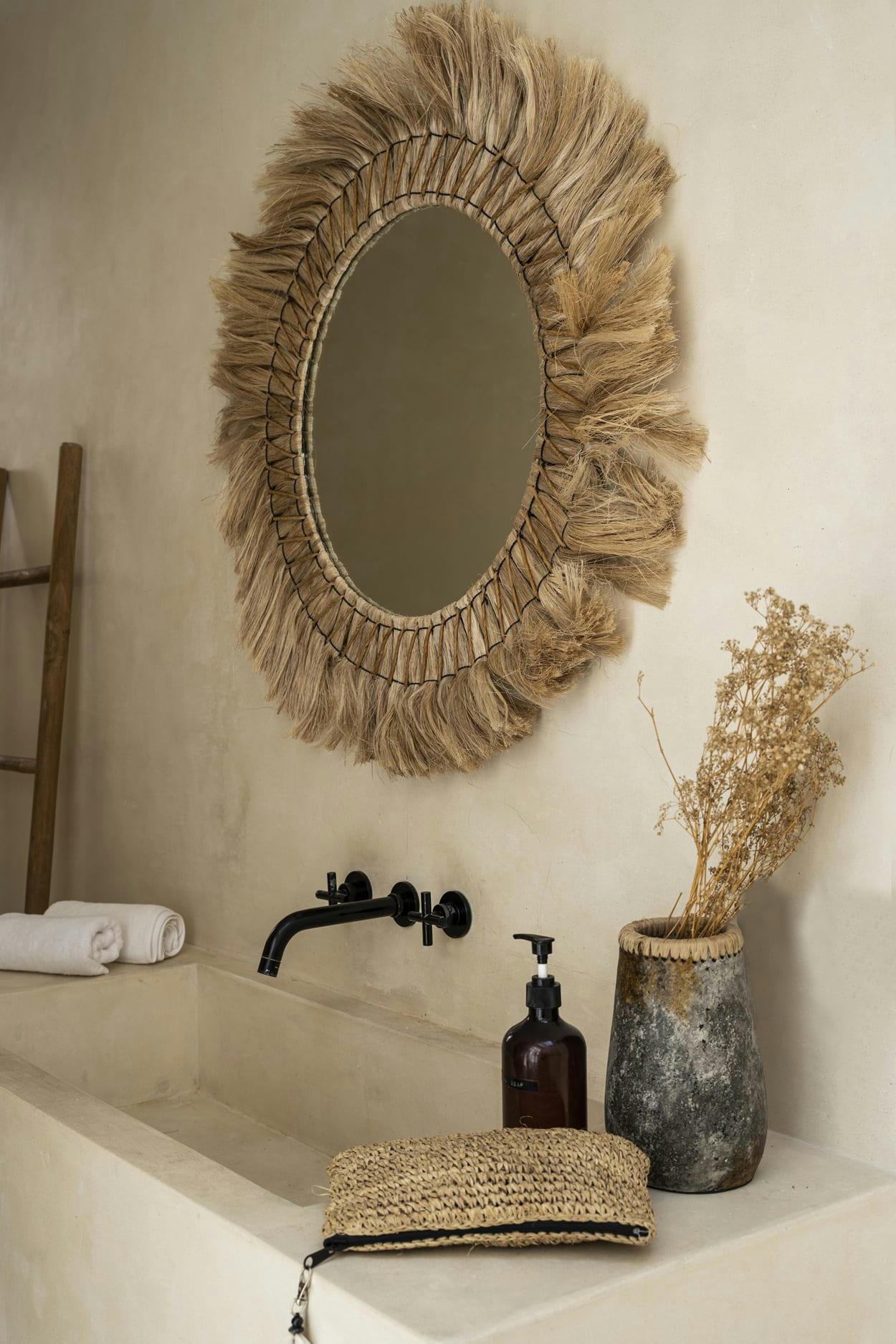 SNEAKY - Vase en terre cuite antique gris H22