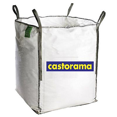 Big bag sac à gravats en polypropylène 1500 kg blanc