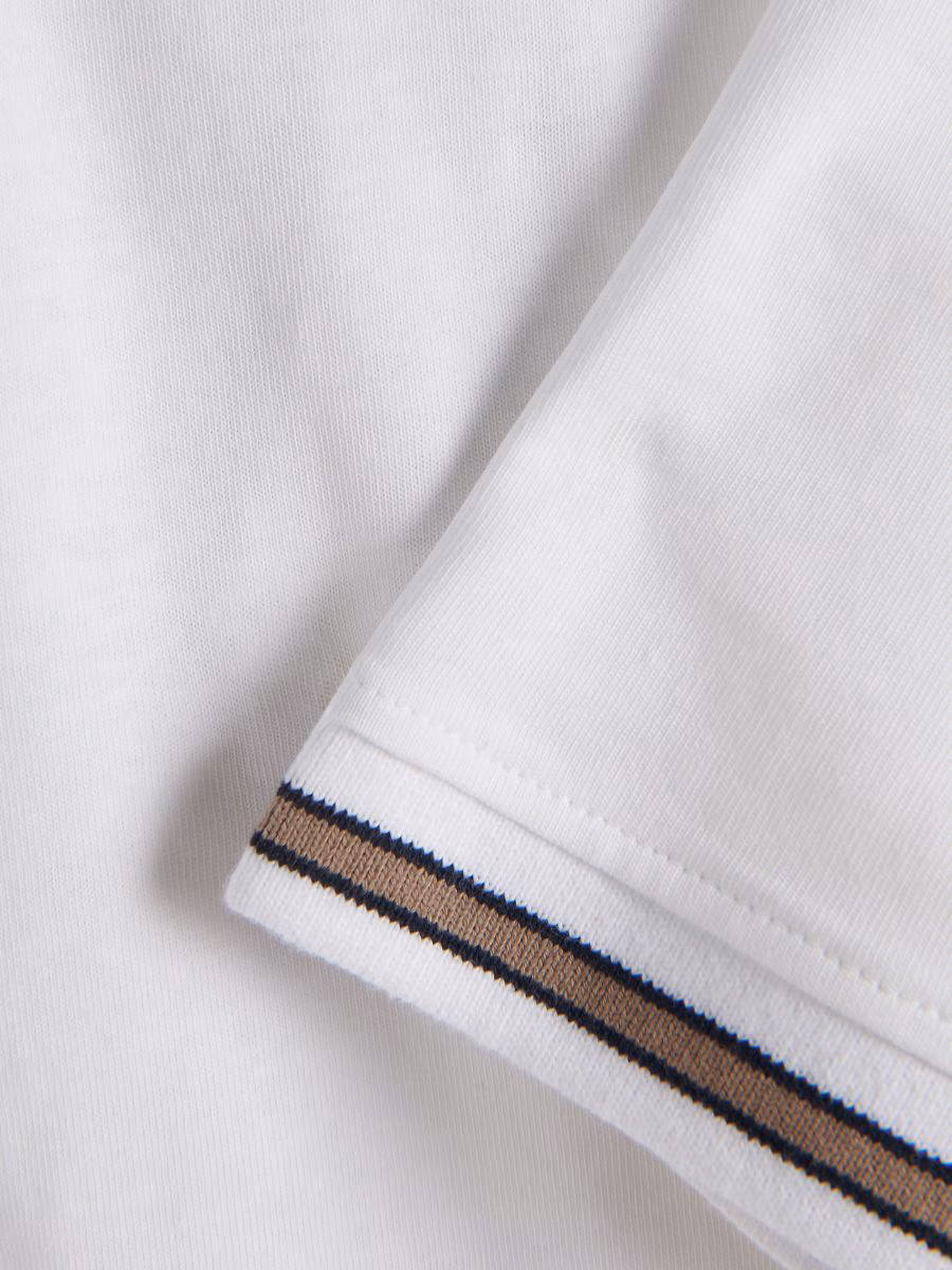 Regular Fit Polo Shirt With Stand Up Collar