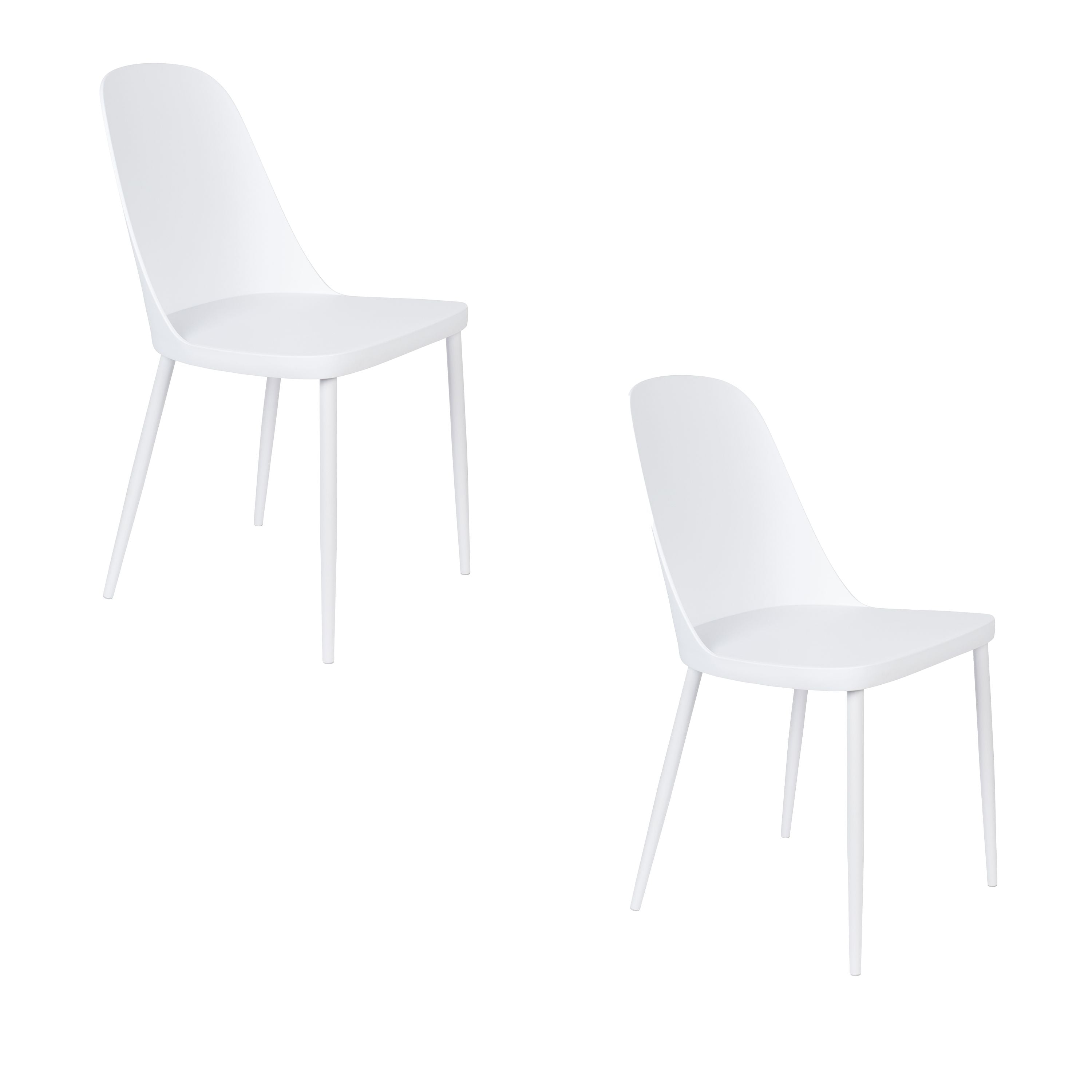 Housecraft Living Pip Eetkamerstoelen Wit - Set van 2
