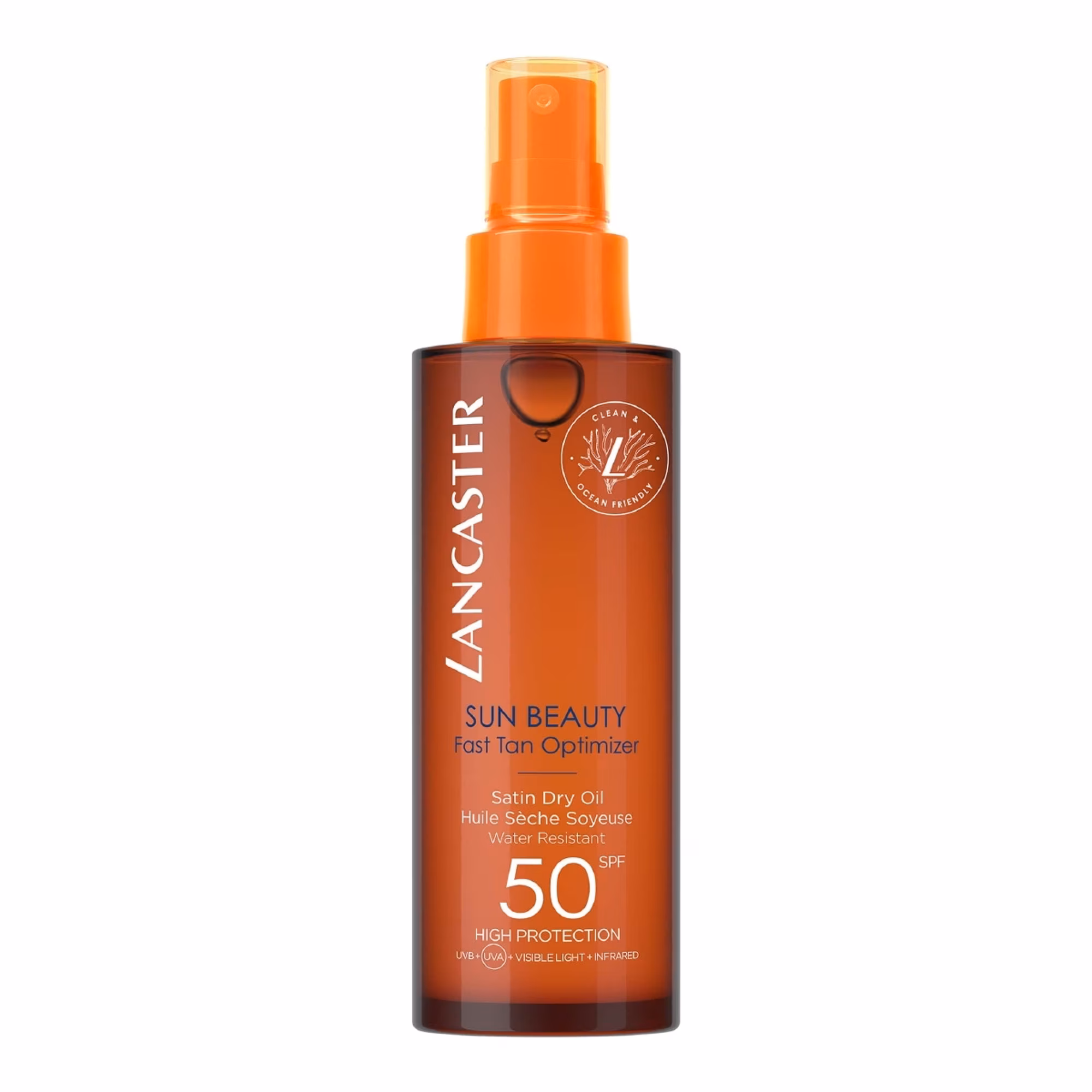 SUN BEAUTYHuile sèche soyeuse accélératrice de bronzage spf50