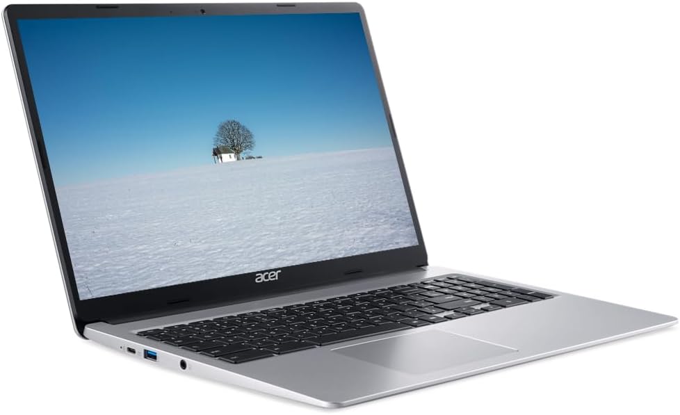 acer 2024 Chromebook, 15 HD IPS ComfyView Screen, Intel Celeron N Processor Up to 2.70GHz, 4GB LPDDR4, 64GB eMMC, Intel UHD Graphics, 6th Gen WiFi, Webcam, Chrome OS, Dove Gray(Renewed)