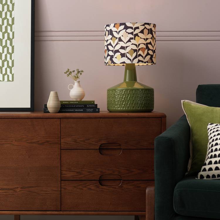 Habitat x Scion Padukka 44cm Ceramic Table Lamp - Green