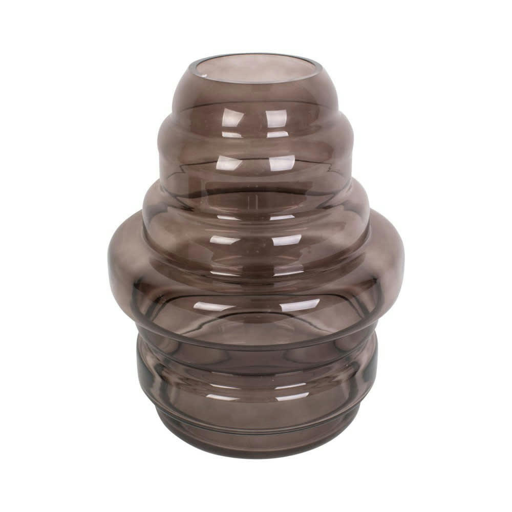 DISTINCT - Vase distinct verre marron