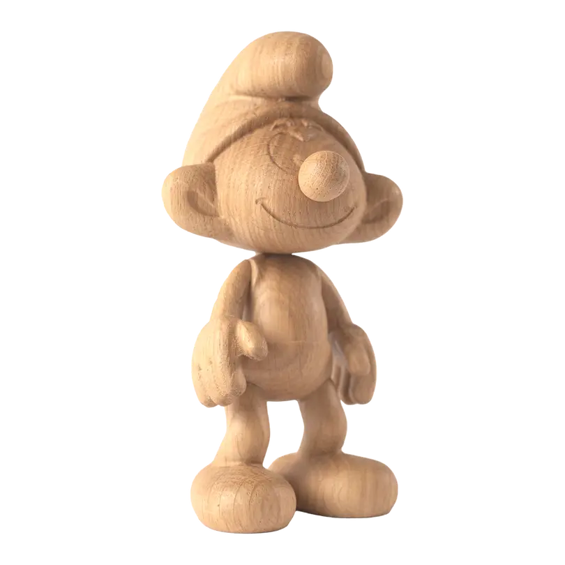 Holzfigur Smurf